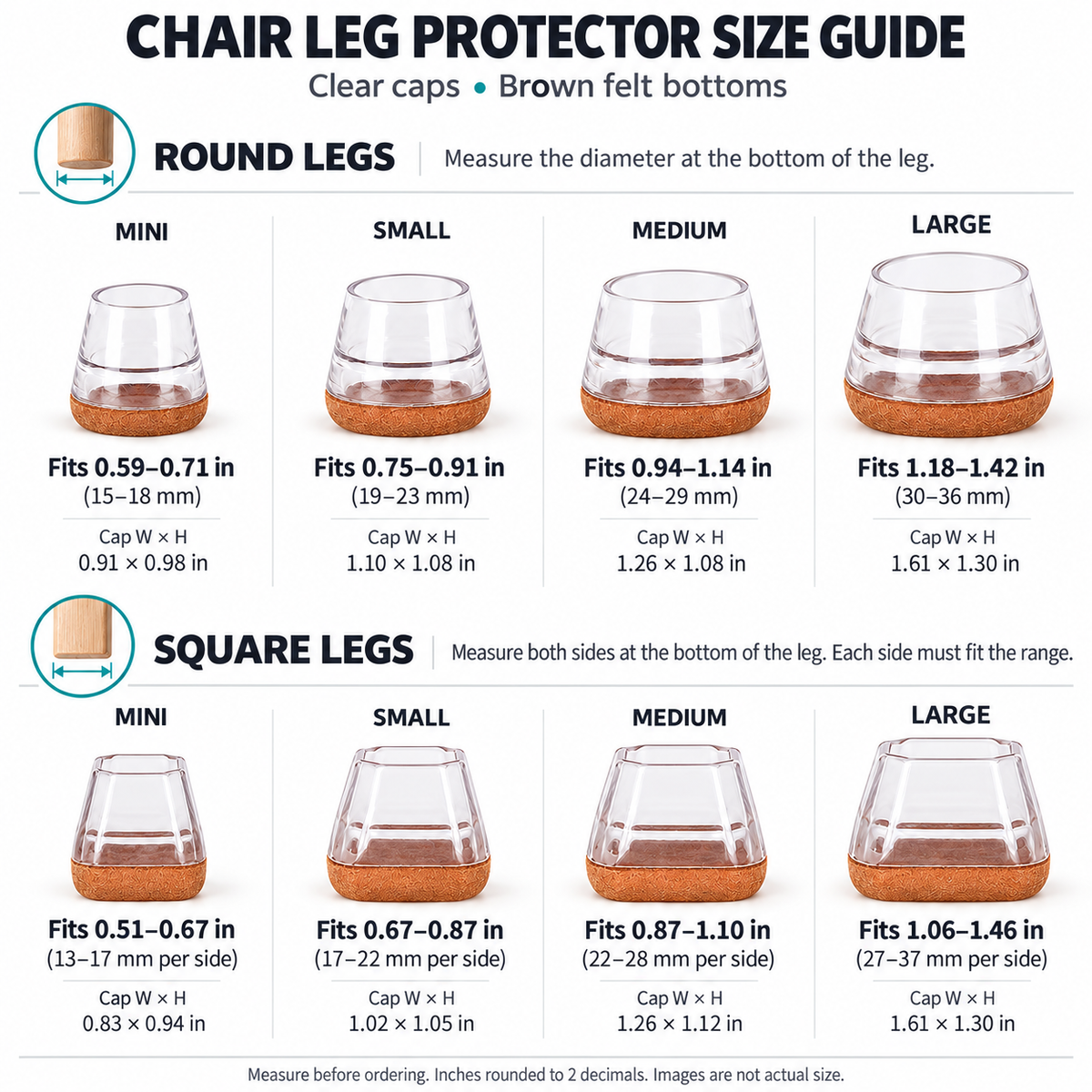 Silicone Furniture Leg Covers 【Buy More, Save More!】