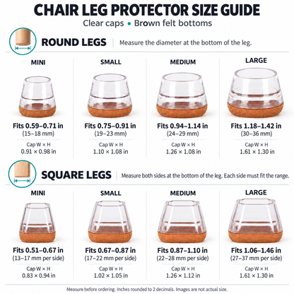 Silicone Furniture Leg Covers 【Buy More, Save More!】